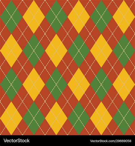 Argyle Fall Seamless Pattern Plaid Royalty Free Vector Image