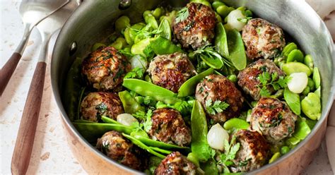 Recette de boulettes de bœuf aux petits pois Marie Claire