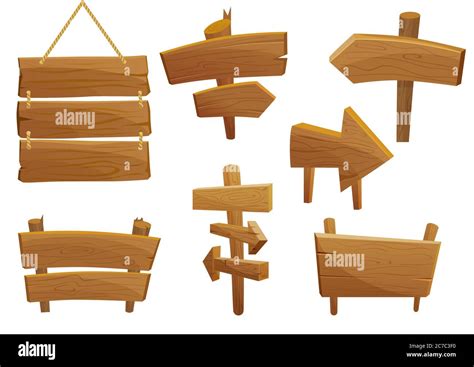 Wood Plank Cartoon Cut Out Stock Images Pictures Alamy