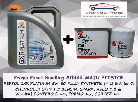 Paket Bundling Oli Repsol Gxr Platinum W Sn Fully Synthetic