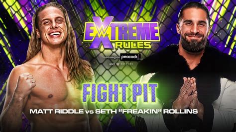 Wwe Extreme Rules Matt Riddle Vs Seth Freakin Rollins Fight