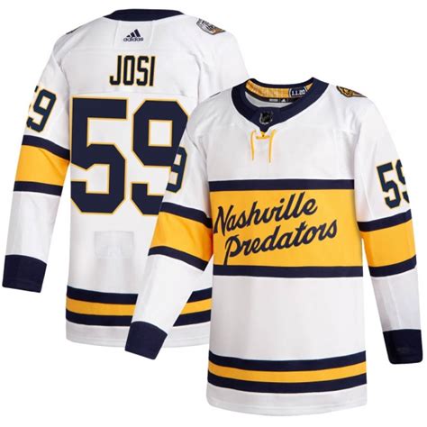 Men's Roman Josi Nashville Predators Adidas 2020 Winter Classic Jersey ...