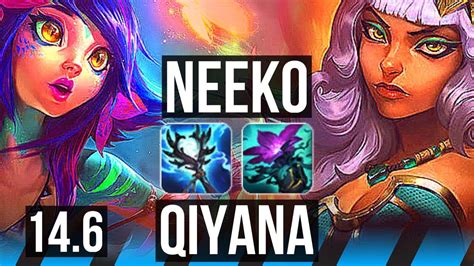 NEEKO Vs QIYANA MID Comeback 1100 Games KR Master 14 6 YouTube