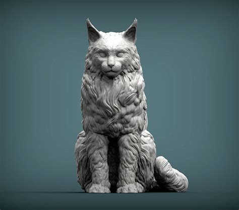 Maine Coon 3d Model 3d Printable Cgtrader