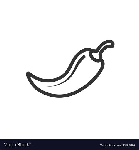 Chilli line icon vector image on VectorStock | Tattoo style drawings, Body image art, Ant tattoo