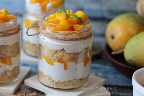 Mango Jar Cake Dash Of Turmeric