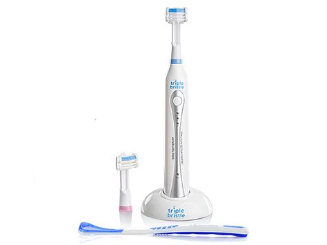 Triple Bristle™ Original Sonic Electric Toothbrush With Tongue Cleaner