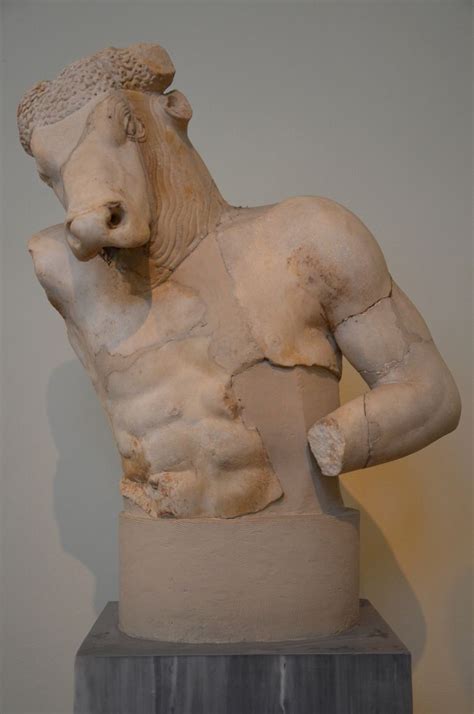 Torso Of The Minotaur Found In Athens Part Of A Statue Group Of Theseus And Minotaur Erected