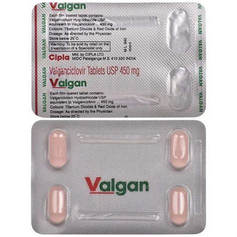 Valagan Valgan Valganciclovir 450 Mg Tablets Prescription Treatment