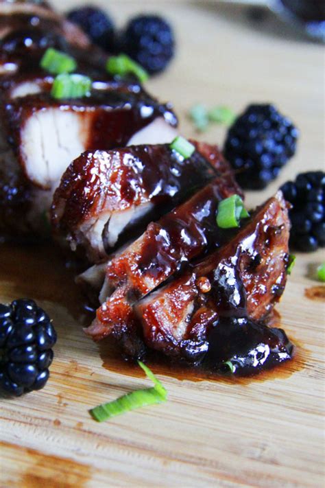 Blackberry Hoisin Ginger Pork Tenderloin