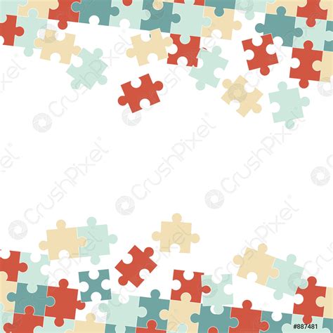 Puzzle pieces background - stock vector | Crushpixel