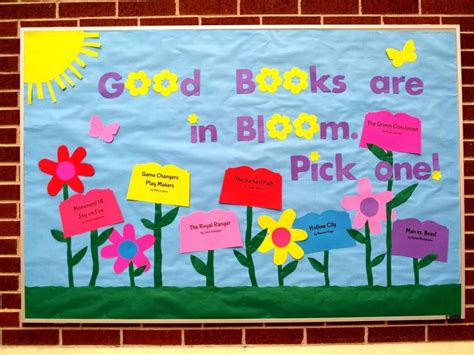 Library Spring Bulletin Board Reading Bulletin Boards, Spring Bulletin ...