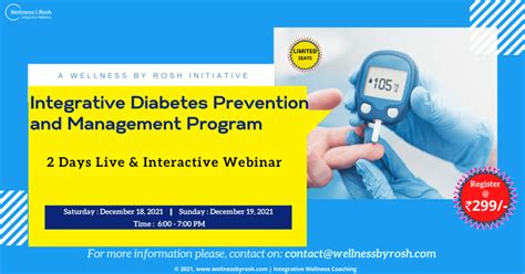 Integrative Diabetes Prevention Management Program Wellness By Rosh