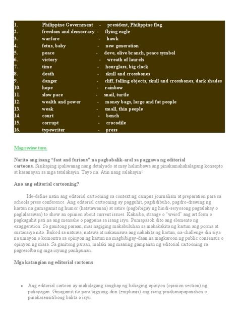 Common Political Cartoon Symbols | PDF