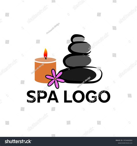 Modern Massage Spa Logo Design Stock Vector Royalty Free 2034460892