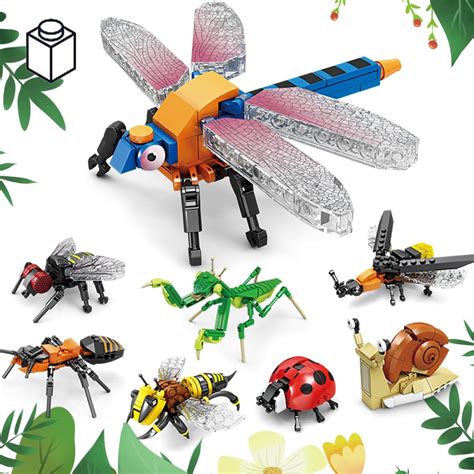 Amazon.com: KAZI Bugs Building Toy Set,Insect Collection Building