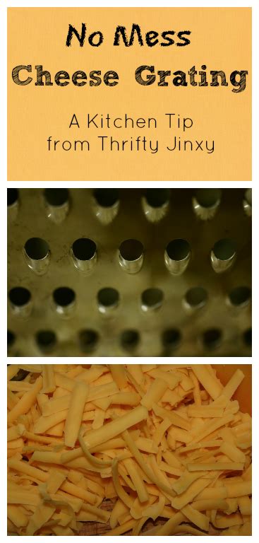 How To Grate Cheese Without The Mess Thrifty Jinxy