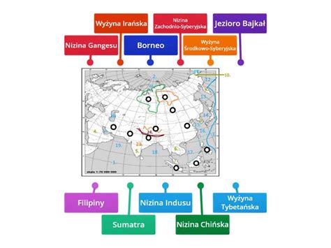 Mapa Azji Cz Ii Labelled Diagram