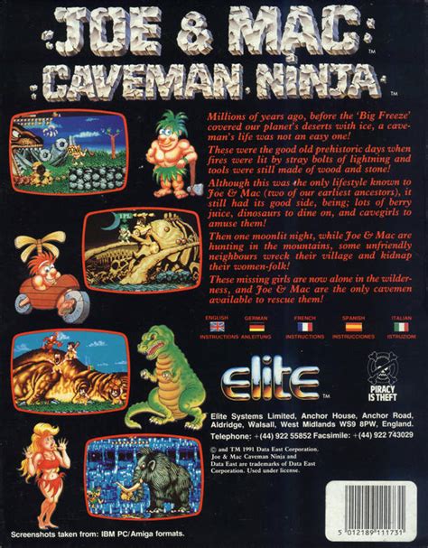 Retro Classix Joe And Mac Caveman Ninja Box Shot For PlayStation 4