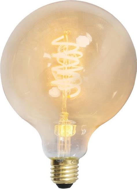 Calex Set Van 3 E27 Dimbare Led Gedraaid Filament G125 Goldline