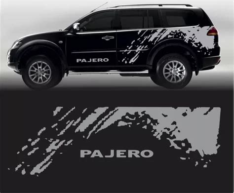 Adesivo Faixa Lateral Mitsubishi Pajero Personalizado Pj