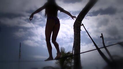 Bare Naked Slackliners Uno Tulum Beach