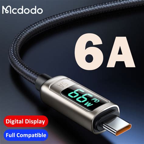 Mcdodo A Usb Cable Digital Display Fast Charging For Iphone Lightning