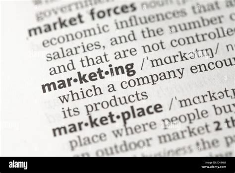 Marketing definition hi-res stock photography and images - Alamy