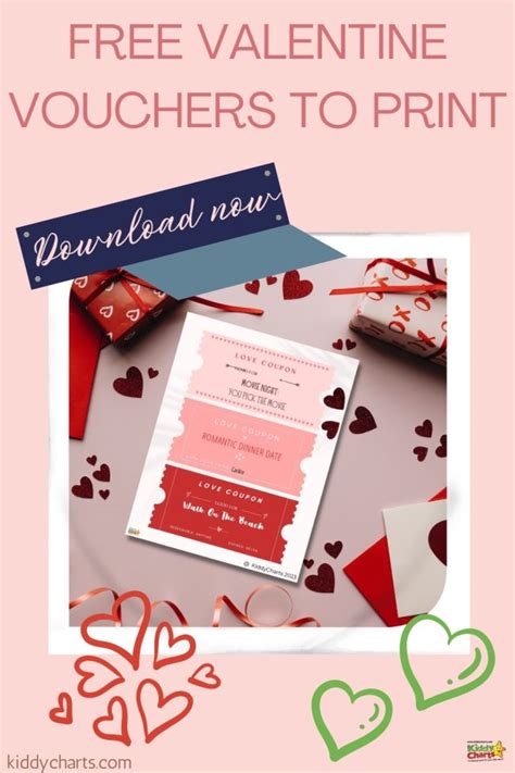 Valentine vouchers as a last minute gift for him or her