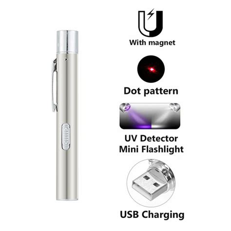 Красная лазерная указка, 4 МВт, магнитная USB-перезаряжаемая ручка, 3 в ...