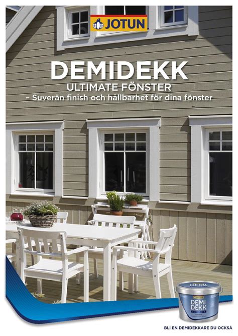 Demidekk Ultimate F Nster By Jotun Sverige Ab Issuu