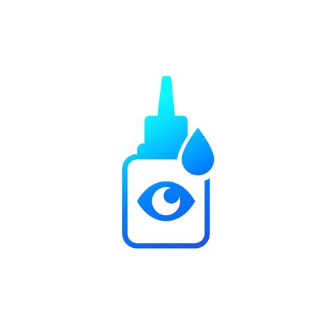 Eye Drops Icon On White 2297368 Vector Art At Vecteezy