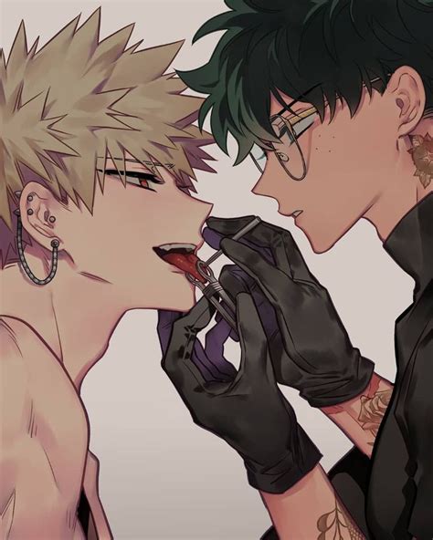 Bakugou Piercing My Hero Academia Manga Anime Villians My Hero