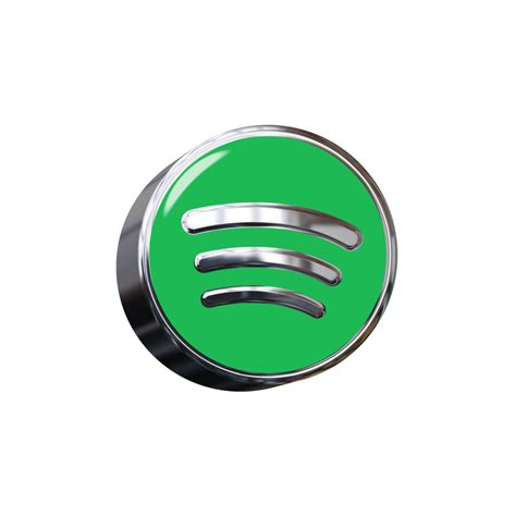 3d Spotify Icon 29129384 Png