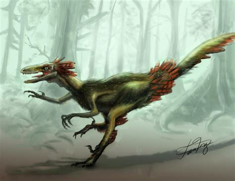 Feathered Troodon by FutureAesthetic on DeviantArt