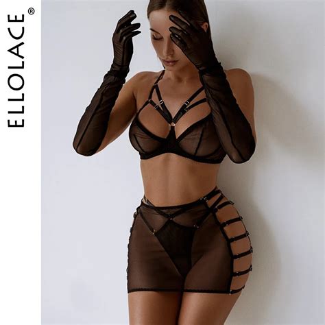 Ellolace Sexy Lingerie For Fine Women Hollow Sensual Onlyfans Underwear