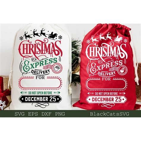 Christmas Express Svg Santa Sack SVG North Pole Express Sv Inspire