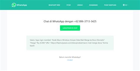Cara Membuat Link Wa Me Hutomo