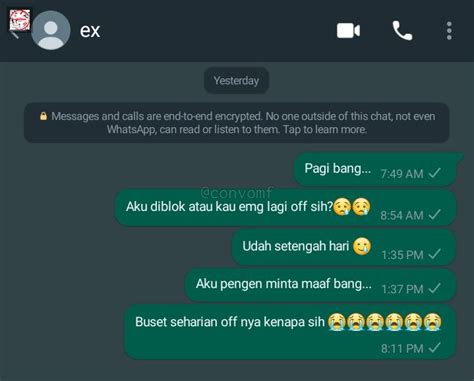 Convomf On Twitter Aku Nyesel Bgt Mutusin Dia Dan Pengen Minta Maaf