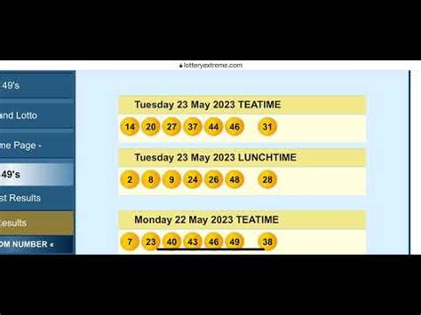 UK49sBOTH LUNCHTIME AND TEATIME DRAWS YouTube