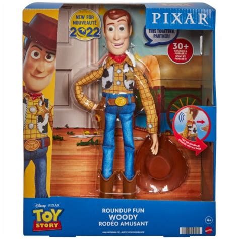 Mattel Disney Pixar Toy Story Roundup Fun Woody Figure, 1 ct / 12 in ...