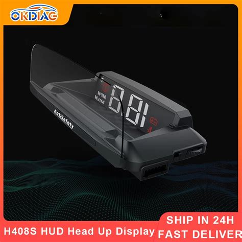 Hud Obd2 디스플레이 자동 게이지 Obd2 헤드업 디스플레이 자동차 속도계 앞 유리 프로젝터 계량기 Hud 과속 경보