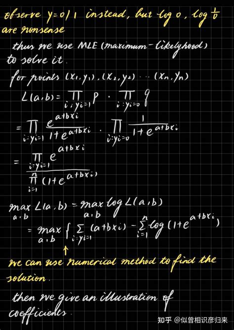 二元Logistic回归 Binary Logistic Regression 总结 知乎