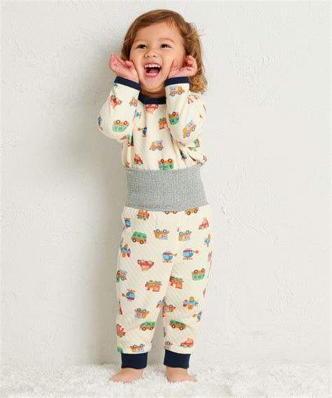 HOT BISCUITS パジャマ あったかキルト素材 乗り物柄 腹巻き付き長袖パジャマ キッズ 子供 男の子 女の子 ZOZOTOWN Yahoo 店 通販 Yahoo ショッピング