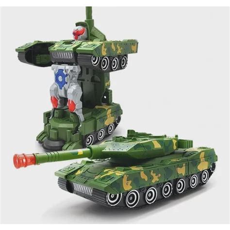 Carrinho Tanque Militar Ex Rcito Tank Vira Rob C Som Luz Brinquedo