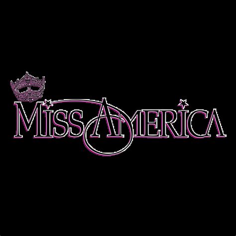 Miss America Pageant Official Logo Clipart Design with Elegant Crown
