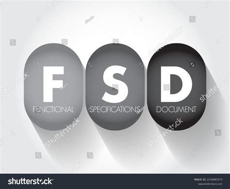 Fsd Functional Specifications Document Document That Stock Vector ...