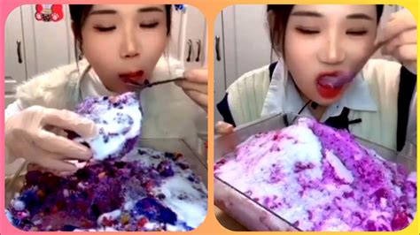 Asmr Ice Eating Only Yy Ice Eating Mix Crunchy Ice Eating With Milk