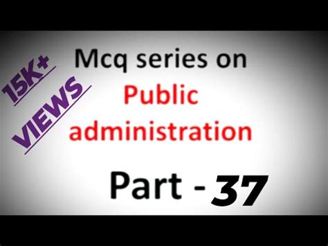 Nta Ugc Net Important Mcq To Public Administration Part Mcq