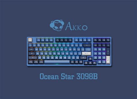 Akko Ocean Star B Asa Cherry Profile Double Shot Pbt Keycaps Keys Pin Hot Swap Gaming